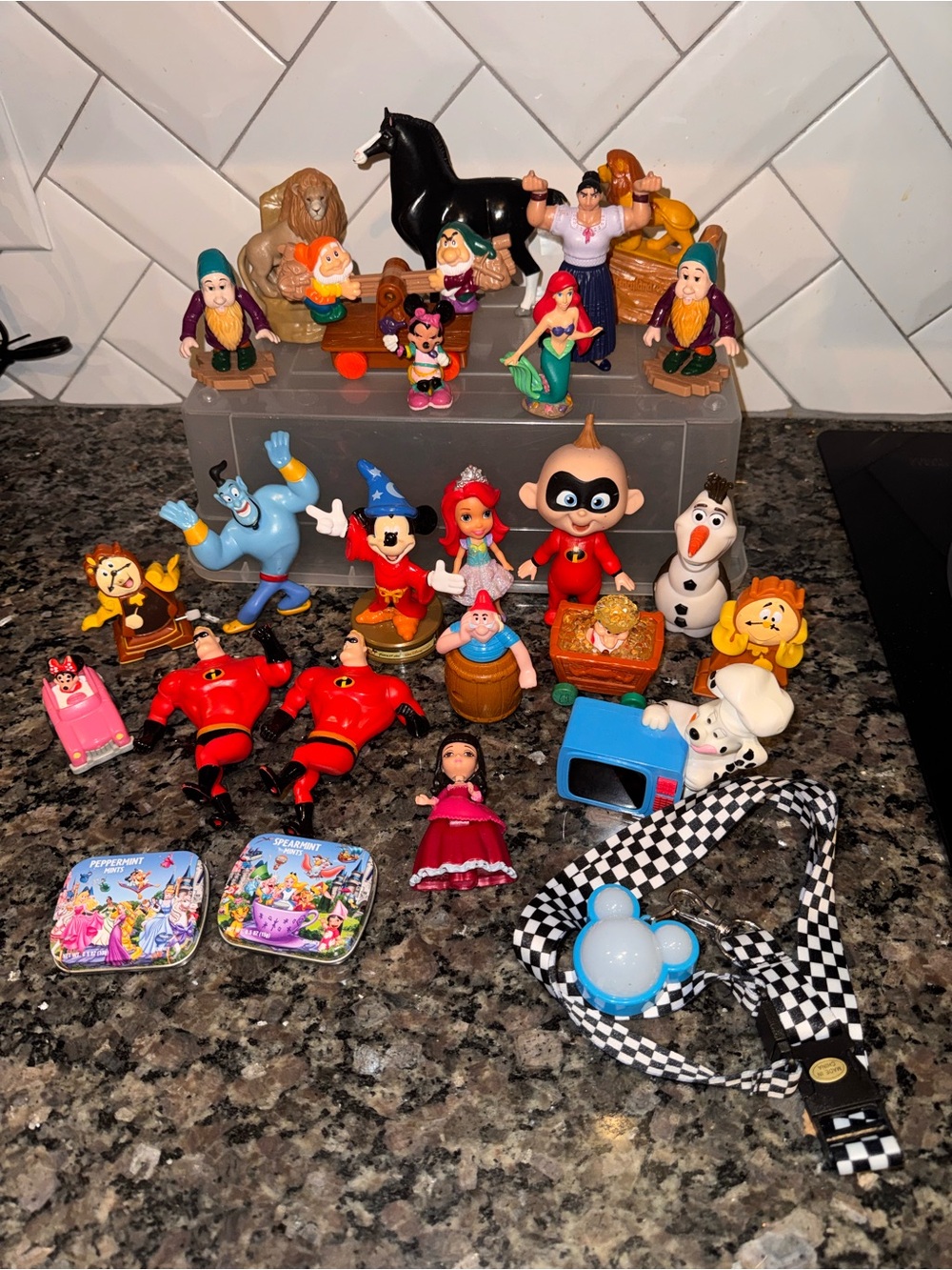 Disney Toy Lot Figures Set Of 26 Used Vintage McDonald’s Figurines Pixar